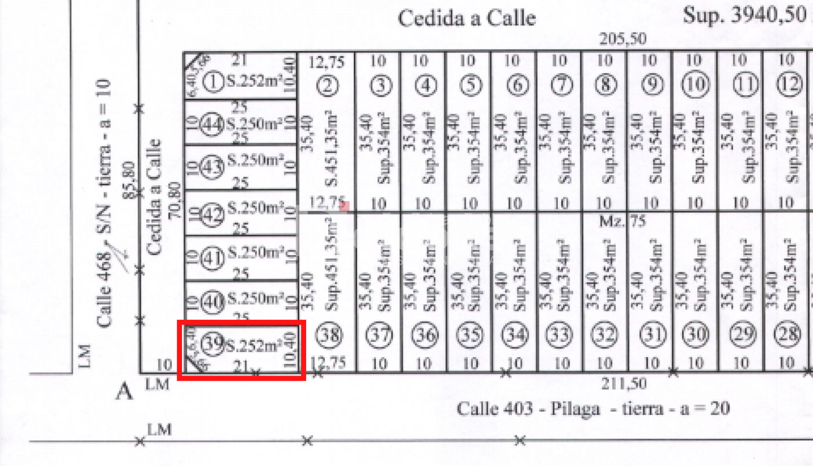 EN VENTA TERRENO EN ESQUINA - 403 ESQ. 468 - GRAL. PICO - LA PAMPA